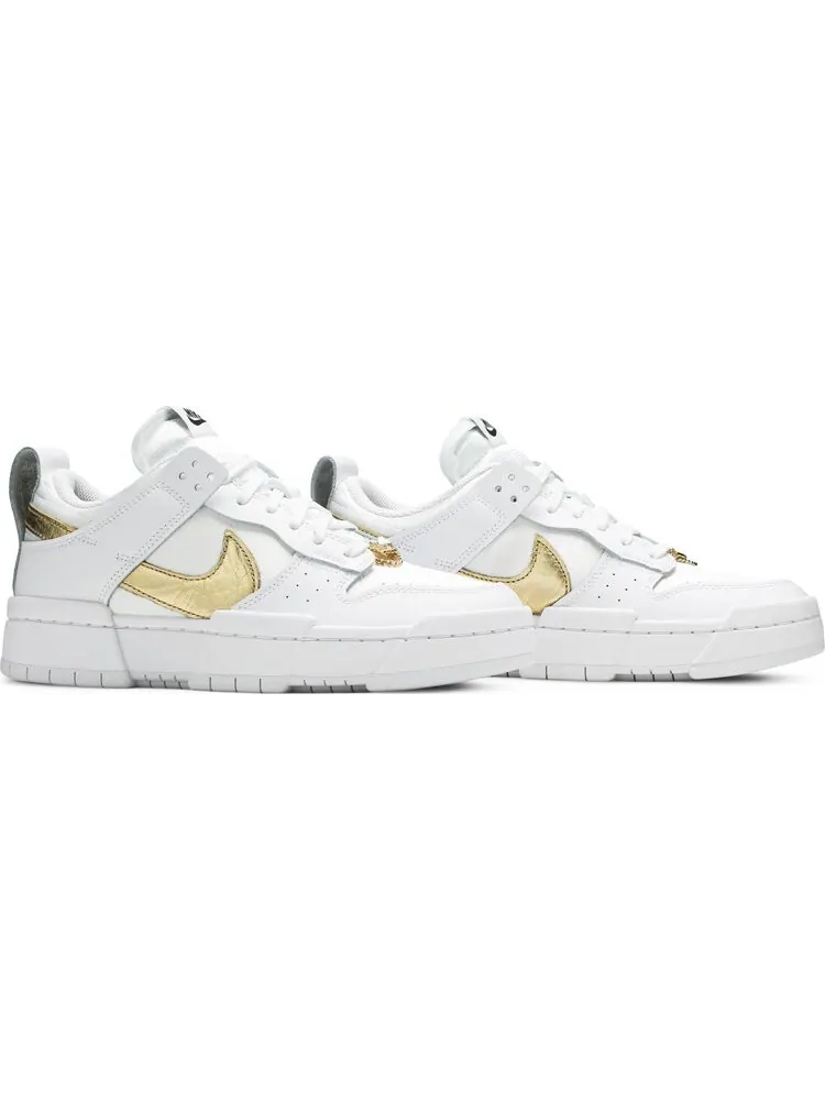 Кроссовки Nike Wmns Dunk Low Disrupt 'White Metallic Gold' — изображение 8 из 8, белый