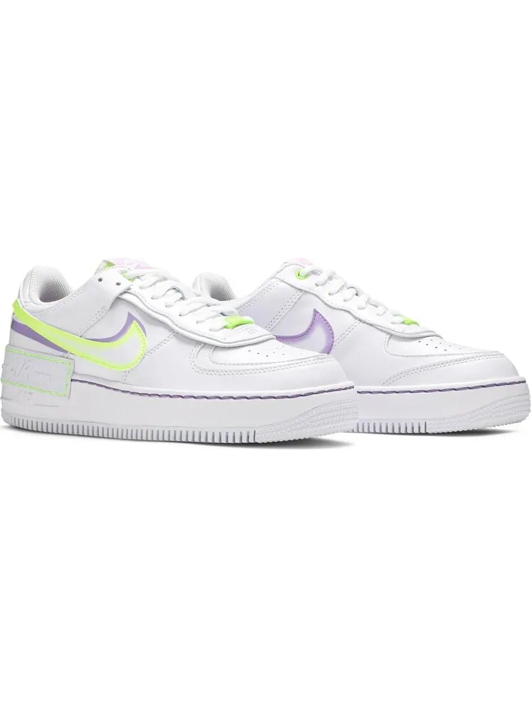 Кроссовки Nike Wmns Air Force 1 Shadow 'White Electric Green' — изображение 8 из 8, белый