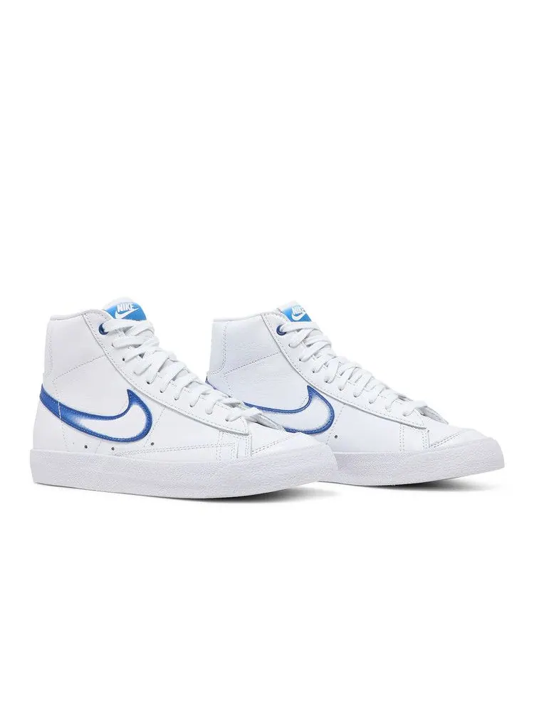 Кроссовки Nike Wmns Blazer Mid, 77, Airbrush - Royal Gradient — изображение 8 из 8, белый