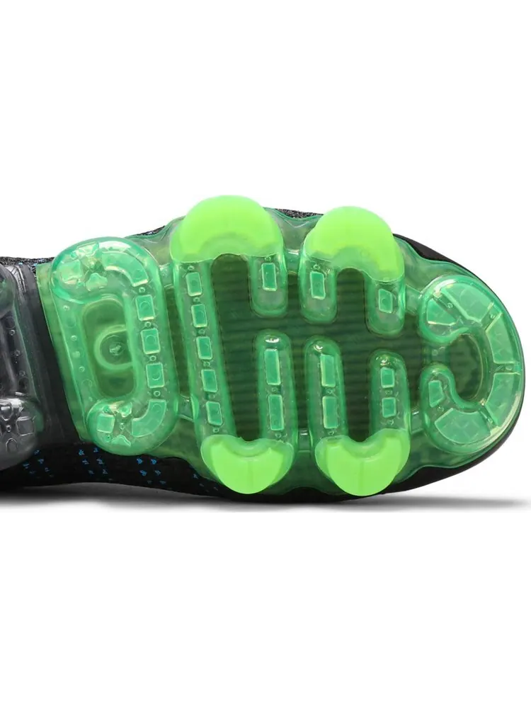 Кроссовки Nike Air VaporMax Flyknit 3 GS 'Black Ghost Green' — изображение 5 из 8, черный