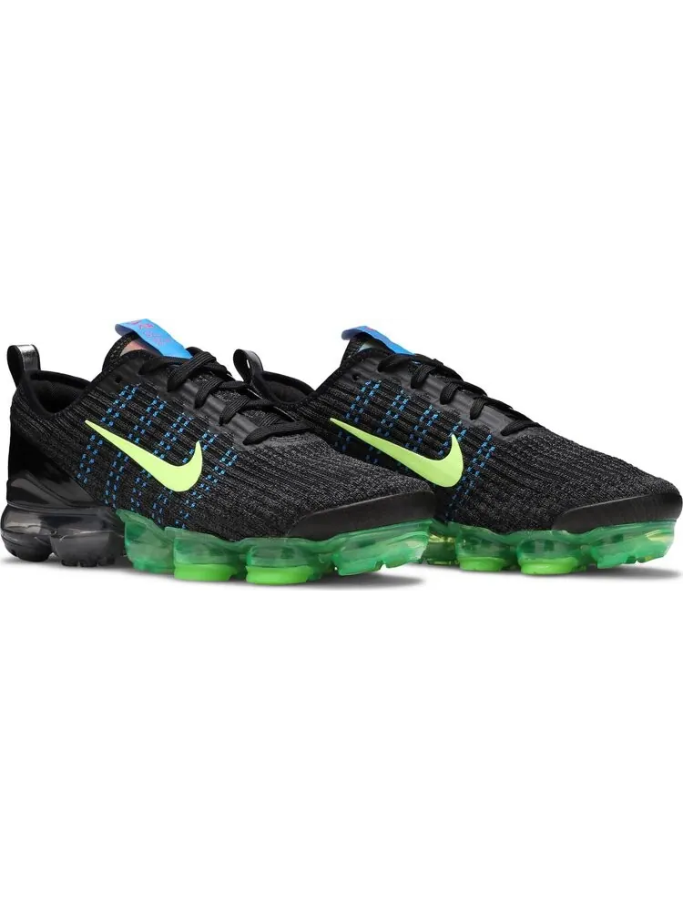 Кроссовки Nike Air VaporMax Flyknit 3 GS 'Black Ghost Green' — изображение 8 из 8, черный