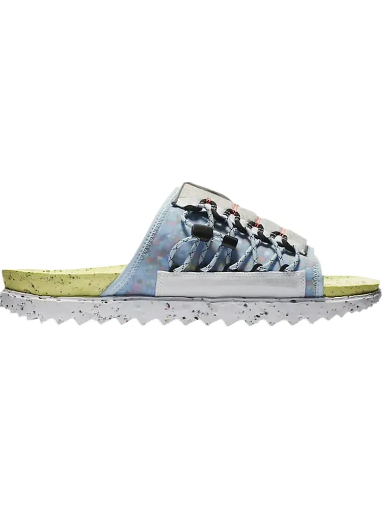 Сандалии Nike Asuna Slide SE 'Crater - Lemon Twist Grey' — изображение 1 из 1, зеленый