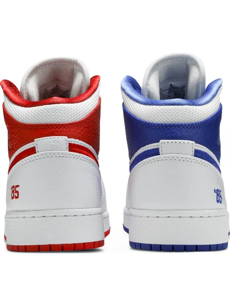Кроссовки Air Jordan 1 Mid GS 85 — изображение 6 из 8, белый