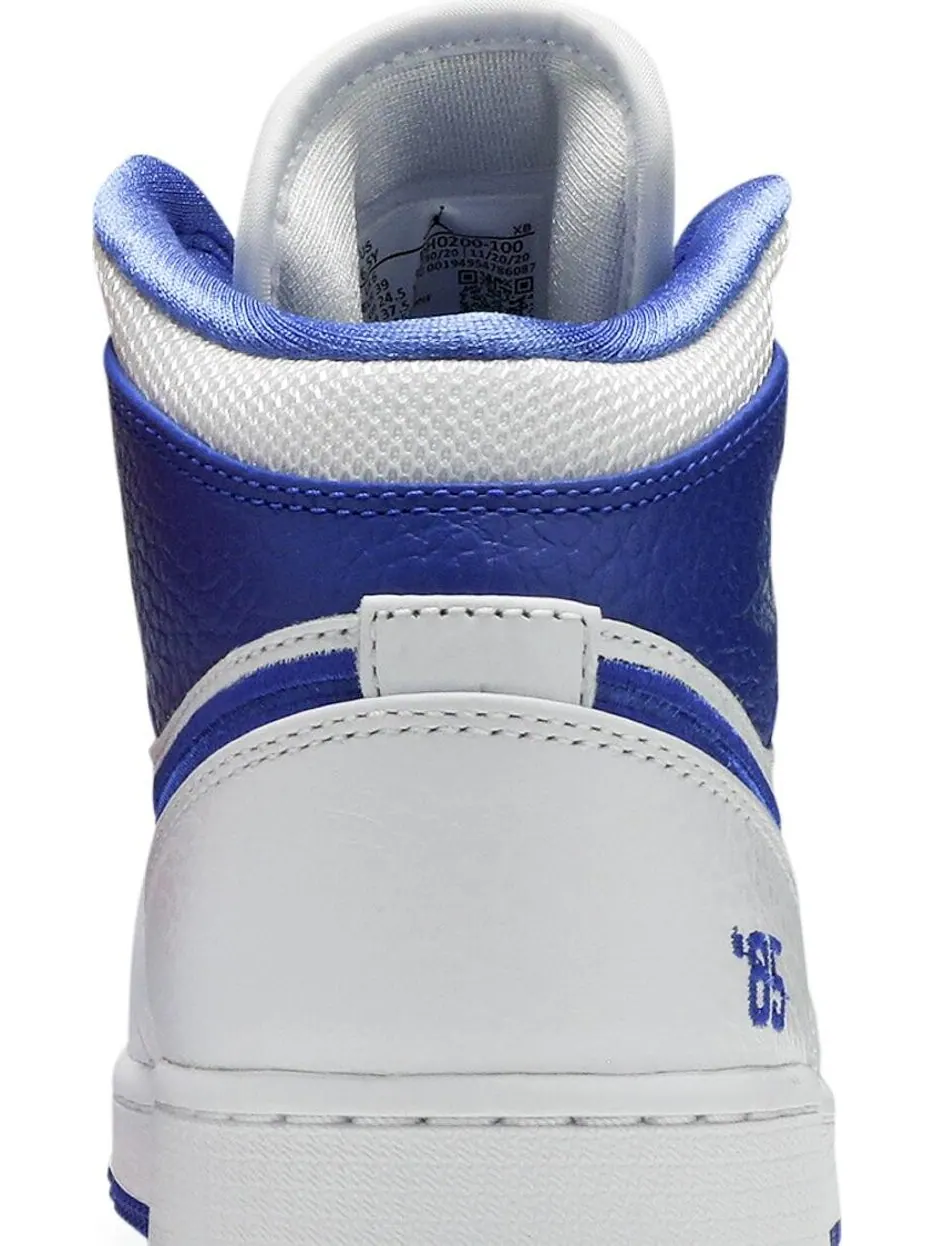 Кроссовки Air Jordan 1 Mid GS 85 — изображение 7 из 8, белый