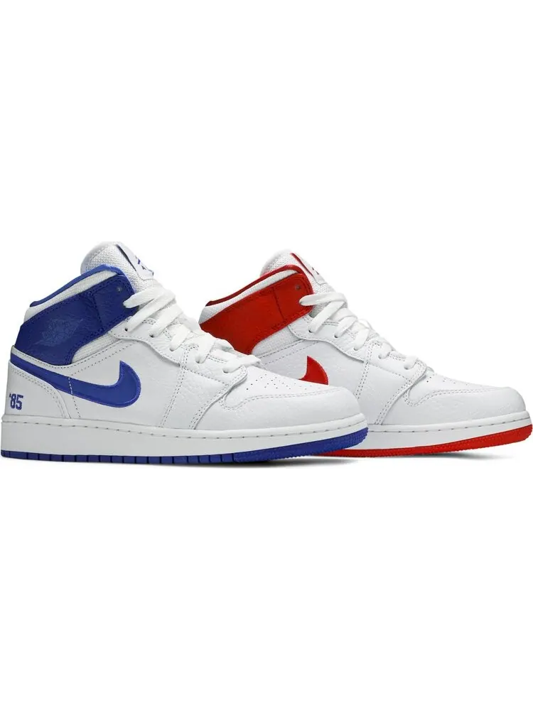 Кроссовки Air Jordan 1 Mid GS 85 — изображение 8 из 8, белый