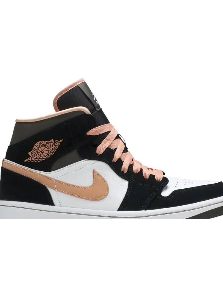 Кроссовки Wmns Air Jordan 1 Mid SE Peach Mocha — изображение 2 из 8, белый