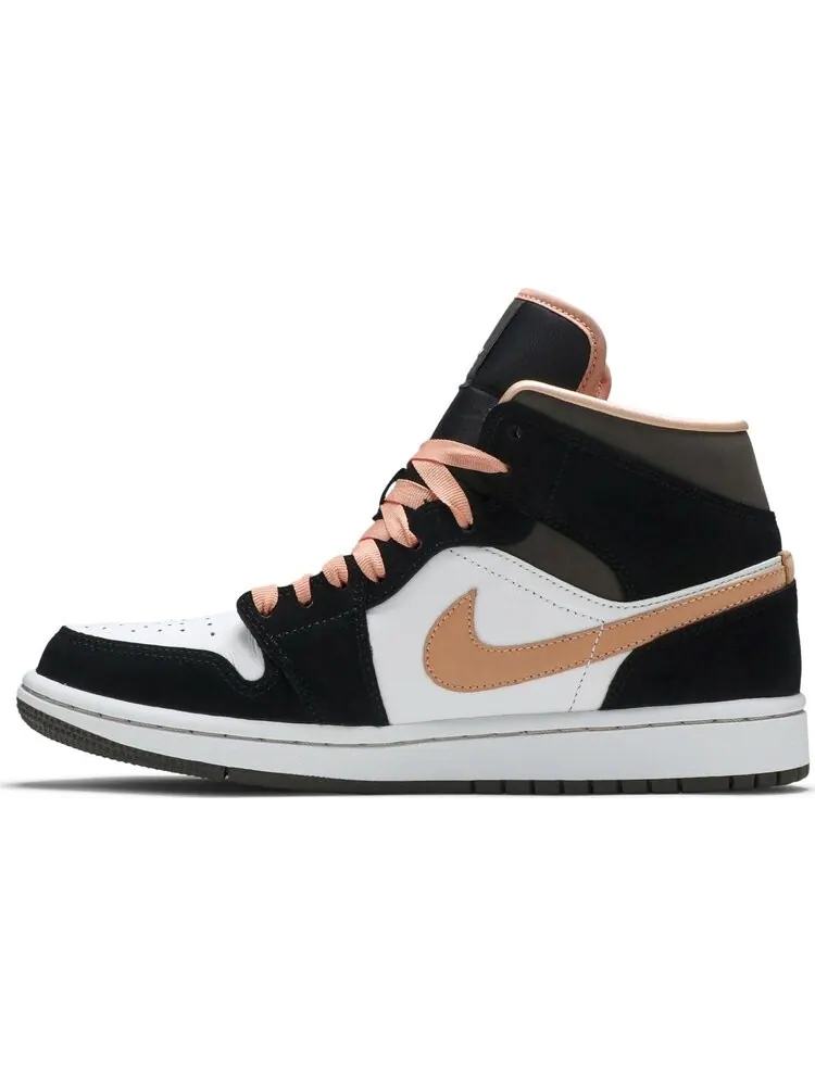 Кроссовки Wmns Air Jordan 1 Mid SE Peach Mocha — изображение 3 из 8, белый