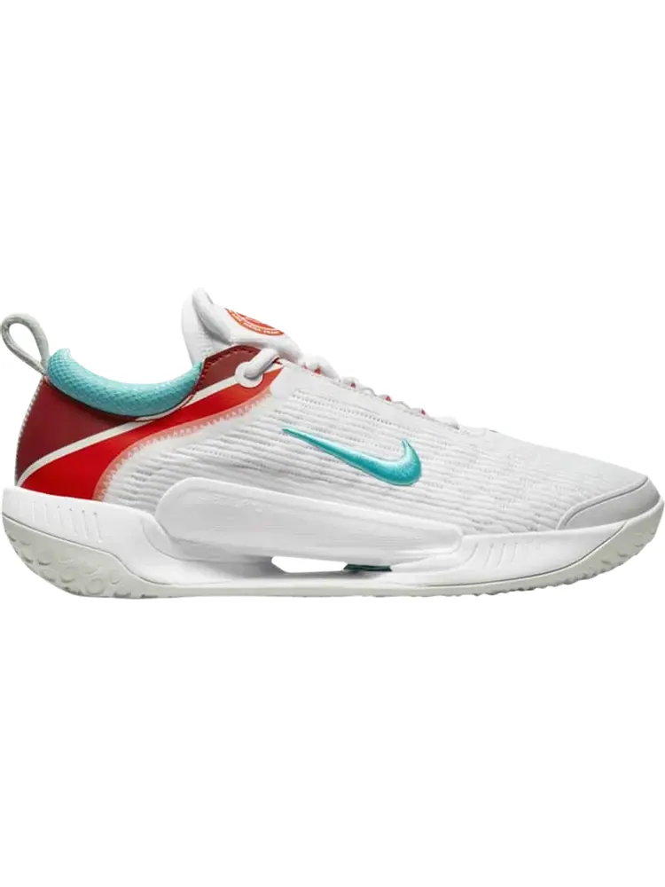 Кроссовки Nike NikeCourt Zoom NXT 'White Habanero Red Washed Teal' — изображение 1 из 1, белый