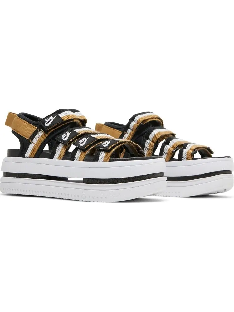 Сандалии Nike Wmns Icon Classic Sandal 'Black Metallic Gold' — изображение 8 из 8, черный