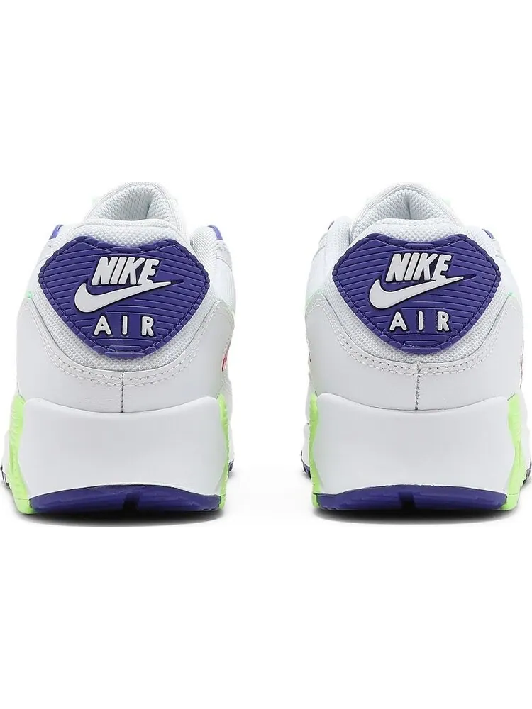 Кроссовки Nike Wmns Air Max 90 'White Indigo Burst Volt' — изображение 6 из 8, белый