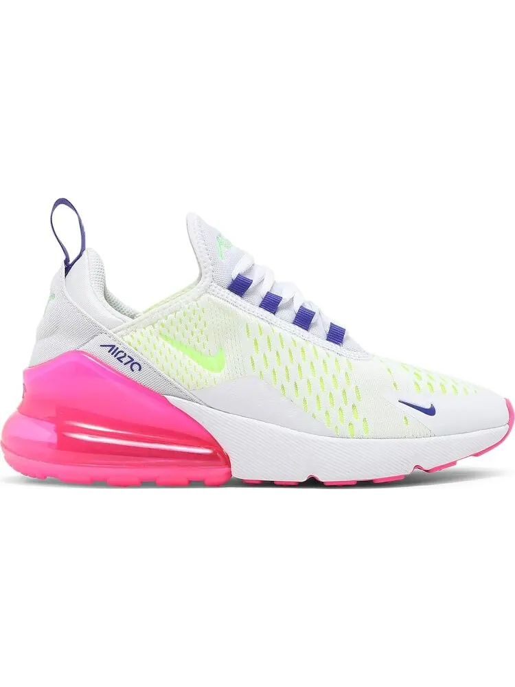 Кроссовки Nike Wmns Air Max 270 'White Pink Blast Volt' — изображение 1 из 8, белый