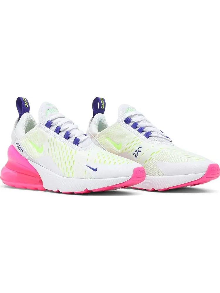 Кроссовки Nike Wmns Air Max 270 'White Pink Blast Volt' — изображение 8 из 8, белый