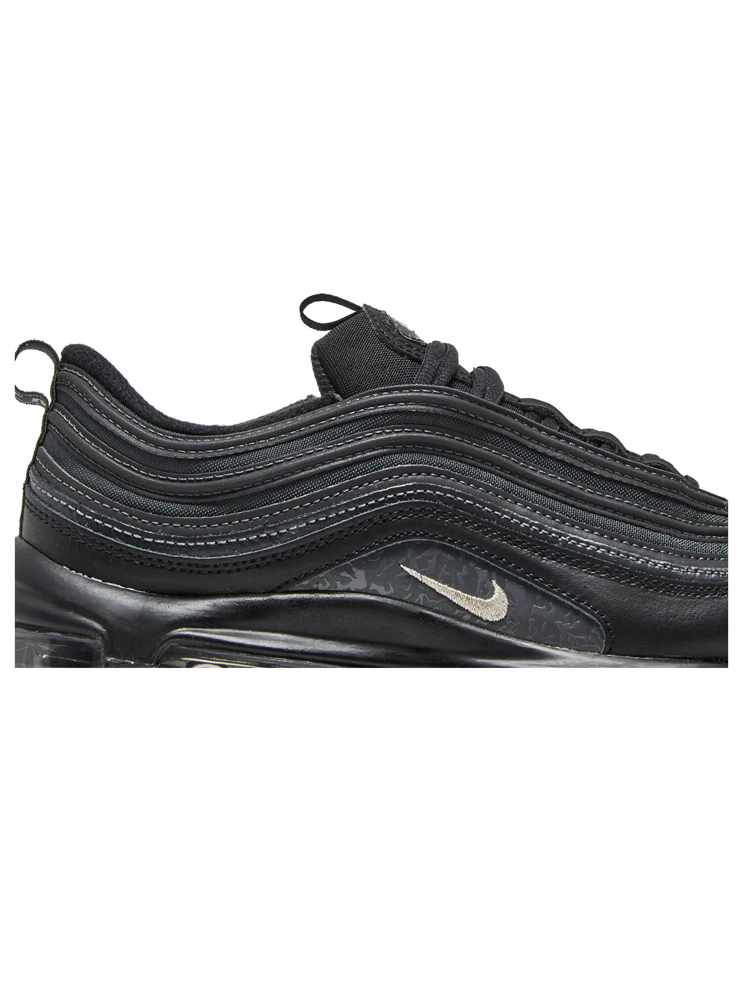 Кроссовки Nike Wmns Air Max 97 'Black Metallic Pewter' — изображение 2 из 8, черный