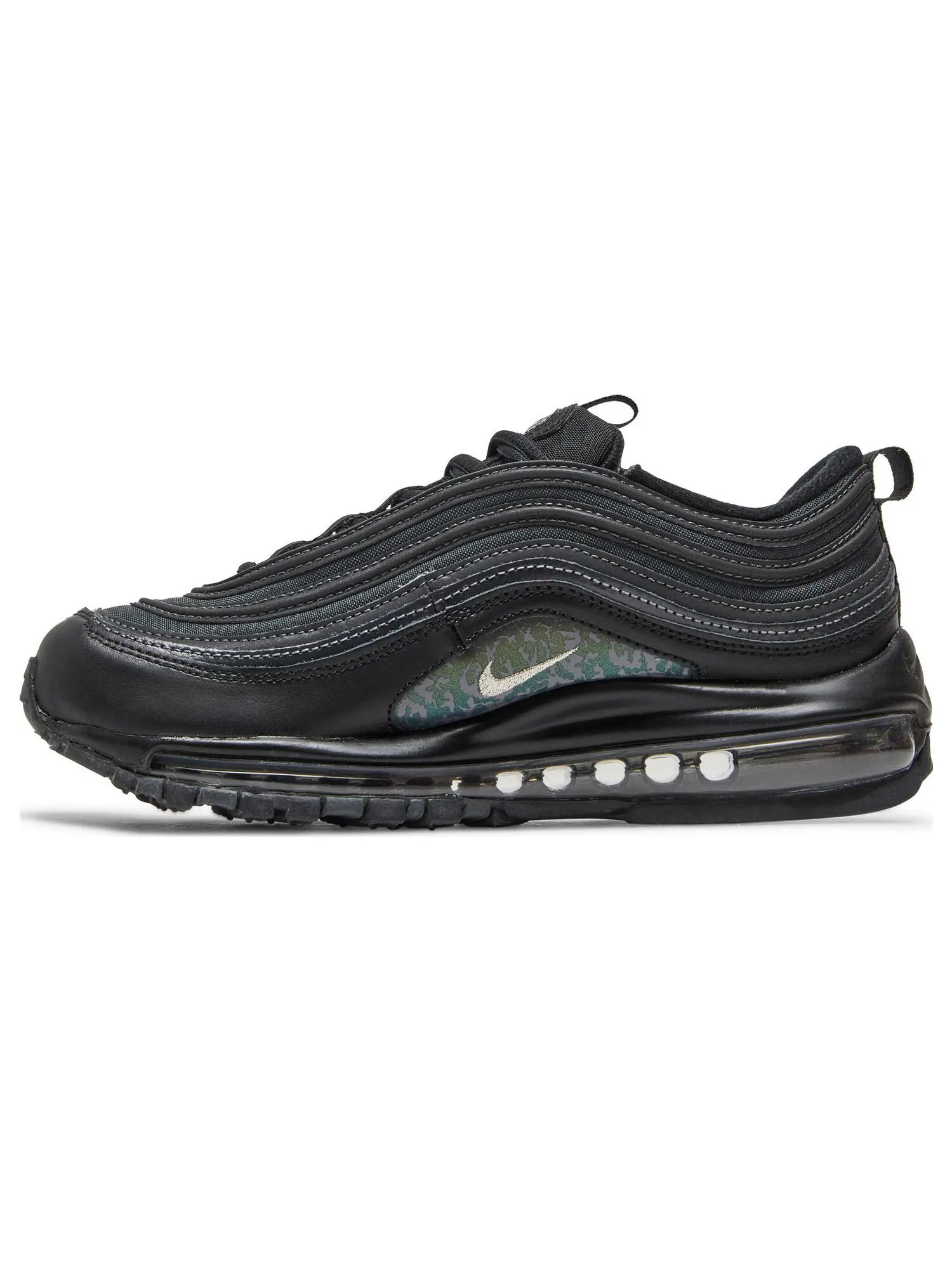 Кроссовки Nike Wmns Air Max 97 'Black Metallic Pewter' — изображение 3 из 8, черный