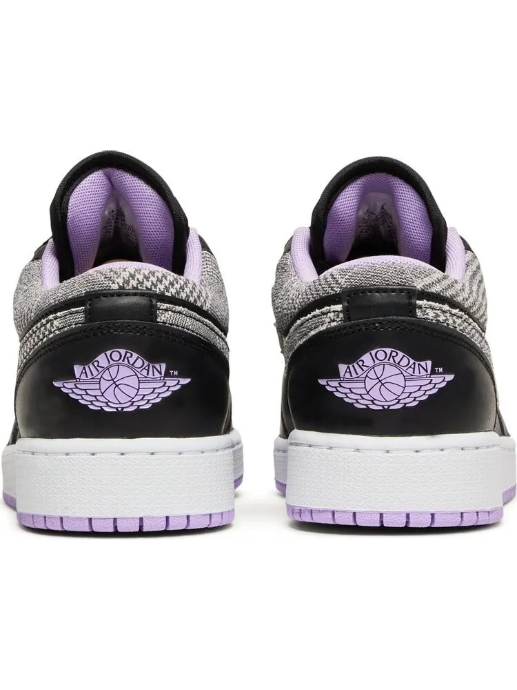 Кроссовки Air Jordan 1 Low SE GS Houndstooth — изображение 6 из 8, черный