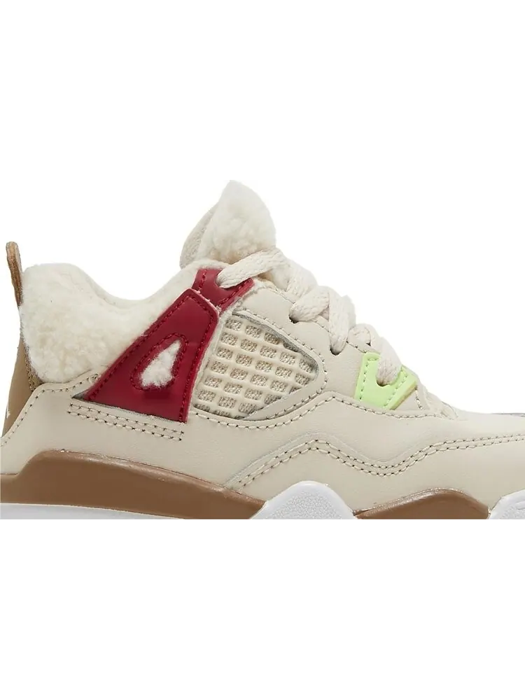 Кроссовки Air Jordan 4 Retro TD Wild Things — изображение 2 из 8, бежевый