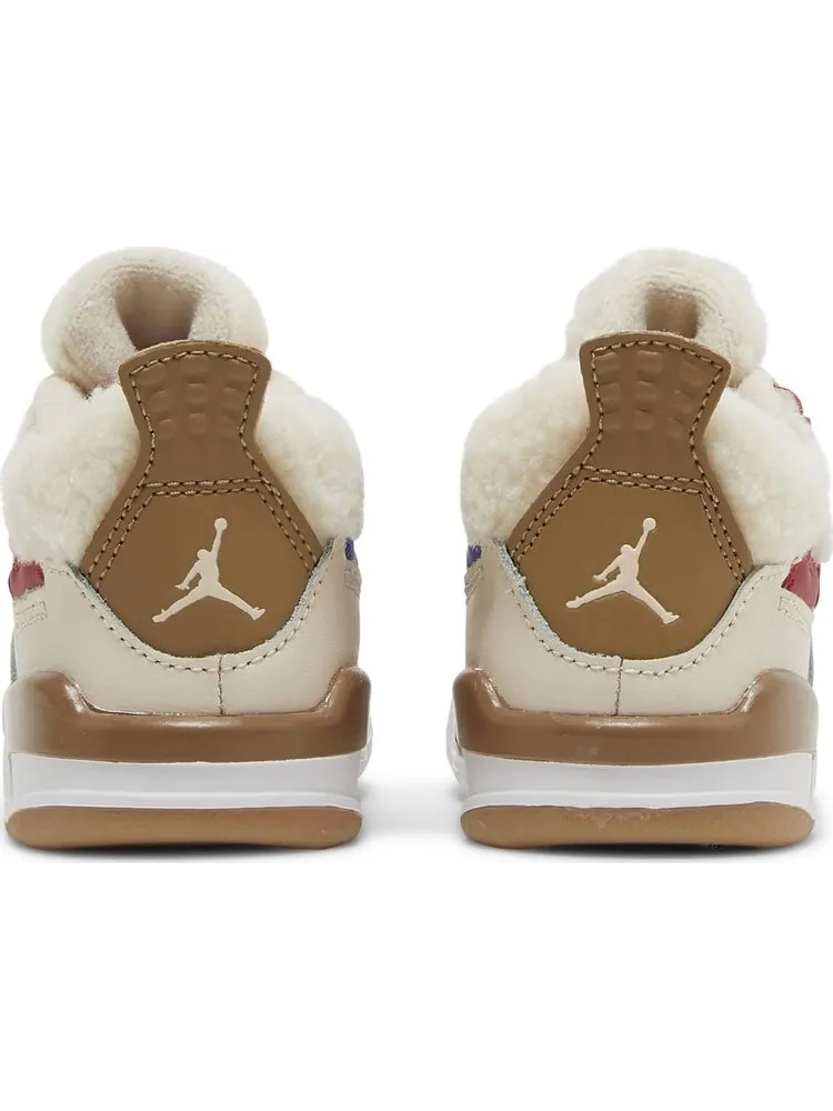 Кроссовки Air Jordan 4 Retro TD Wild Things — изображение 6 из 8, бежевый