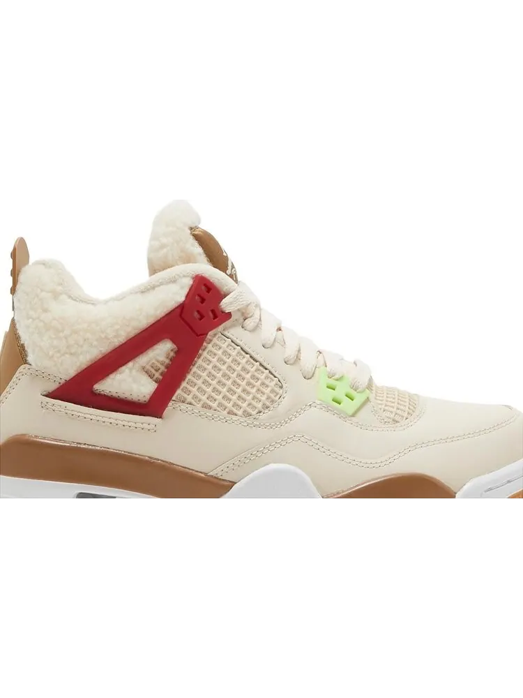 Кроссовки Air Jordan 4 Retro GS Wild Things — изображение 2 из 8, бежевый