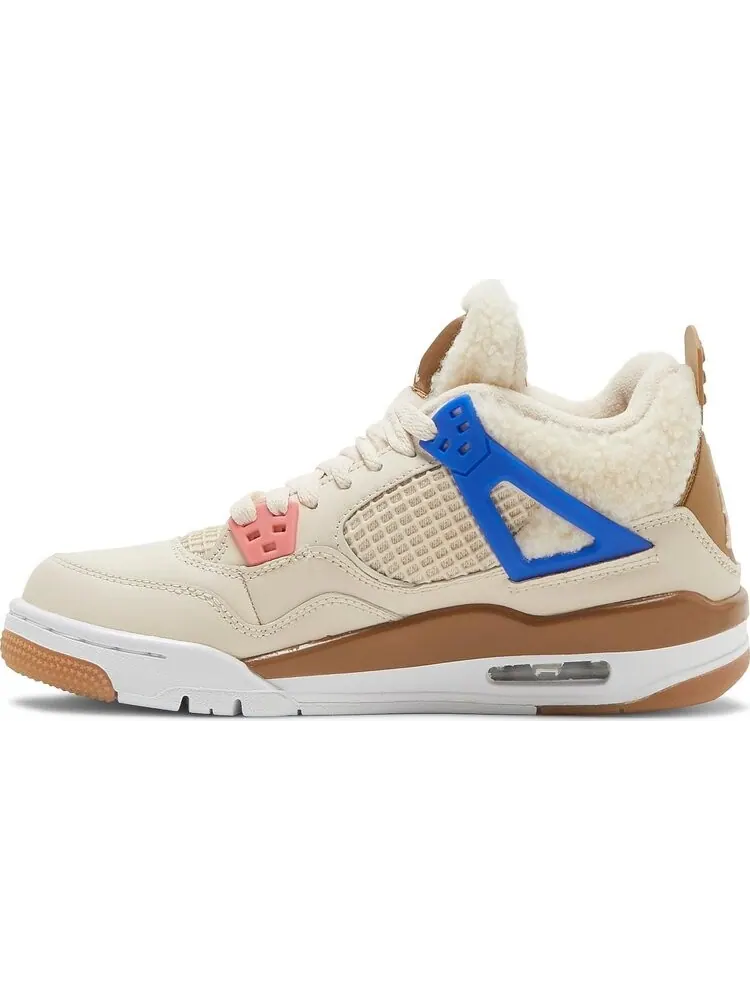 Кроссовки Air Jordan 4 Retro GS Wild Things — изображение 3 из 8, бежевый