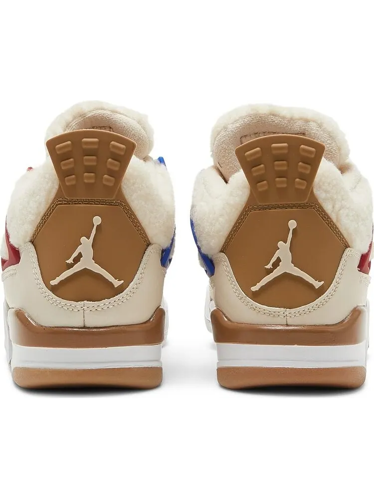 Кроссовки Air Jordan 4 Retro GS Wild Things — изображение 6 из 8, бежевый