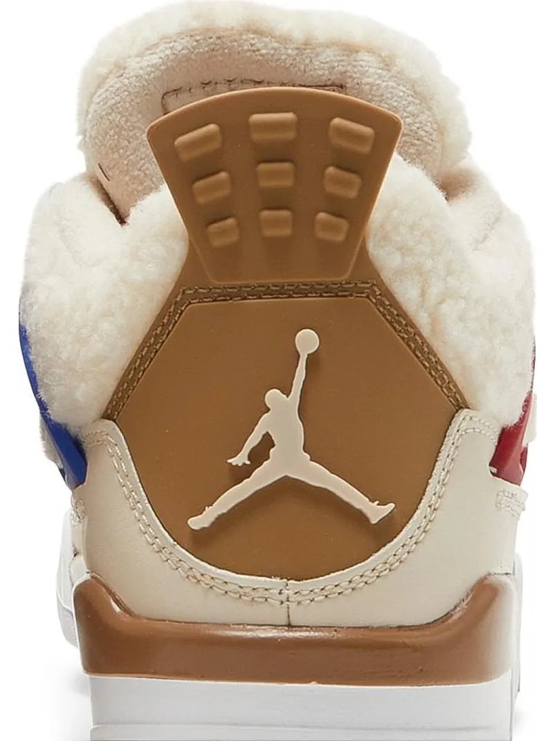 Кроссовки Air Jordan 4 Retro GS Wild Things — изображение 7 из 8, бежевый