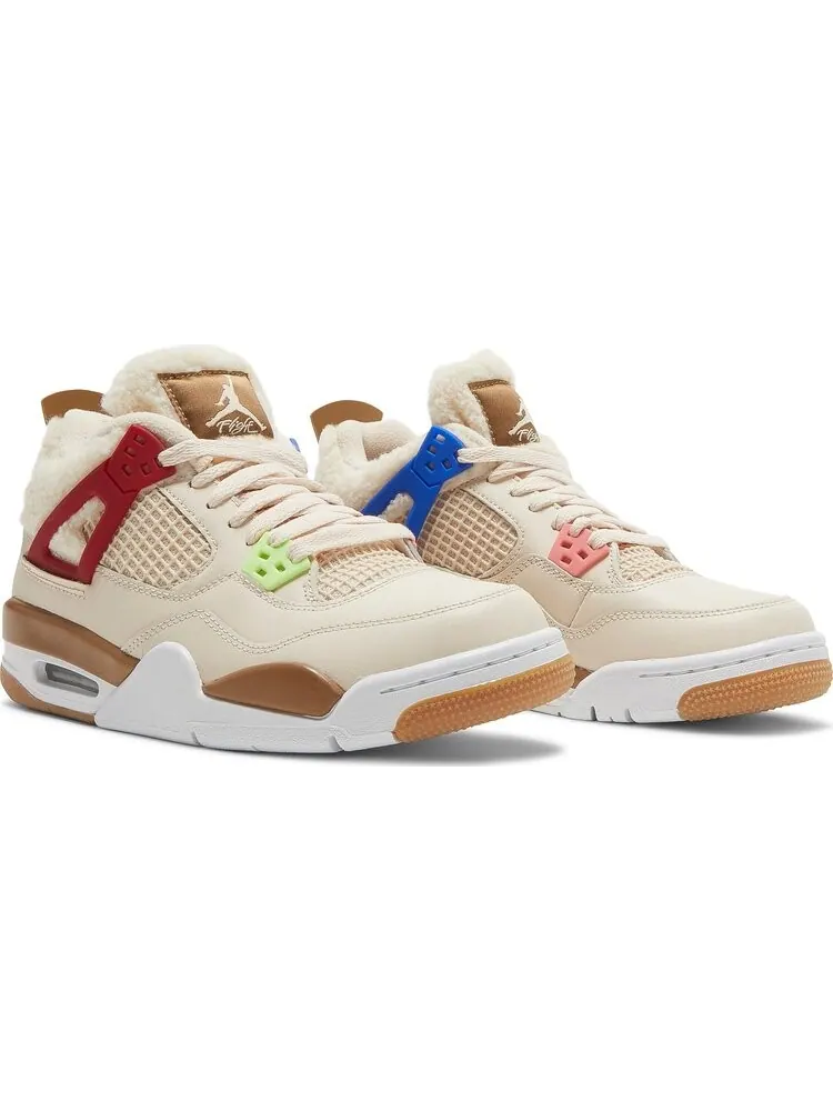 Кроссовки Air Jordan 4 Retro GS Wild Things — изображение 8 из 8, бежевый