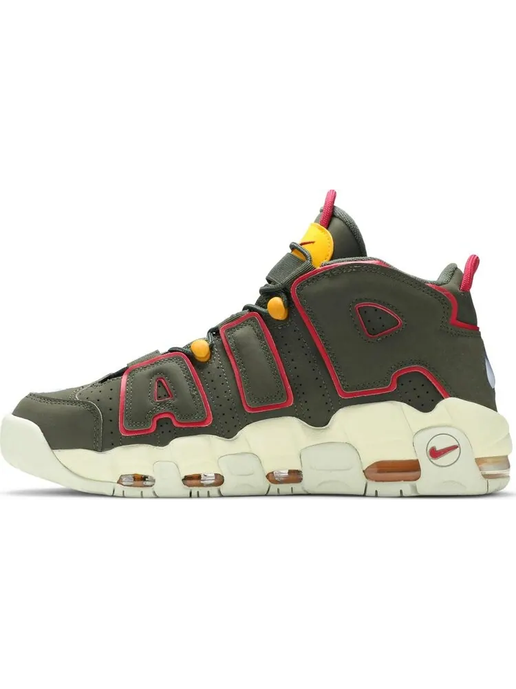 Кроссовки Nike Air More Uptempo 'Cargo Khaki' — изображение 3 из 8, зеленый