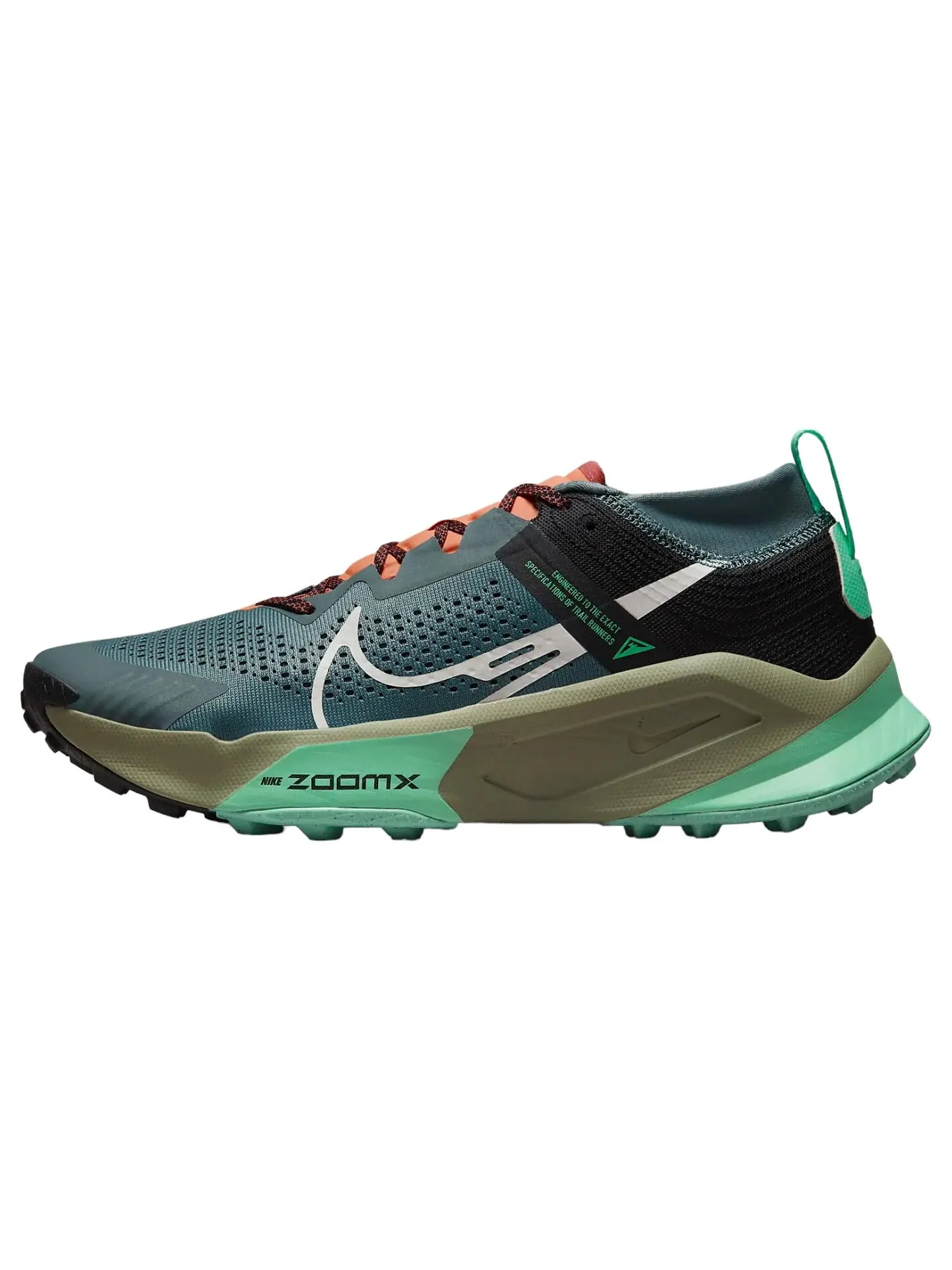 Кроссовки Nike ZoomX Zegama — изображение 1 из 7, темно-зеленый/черный