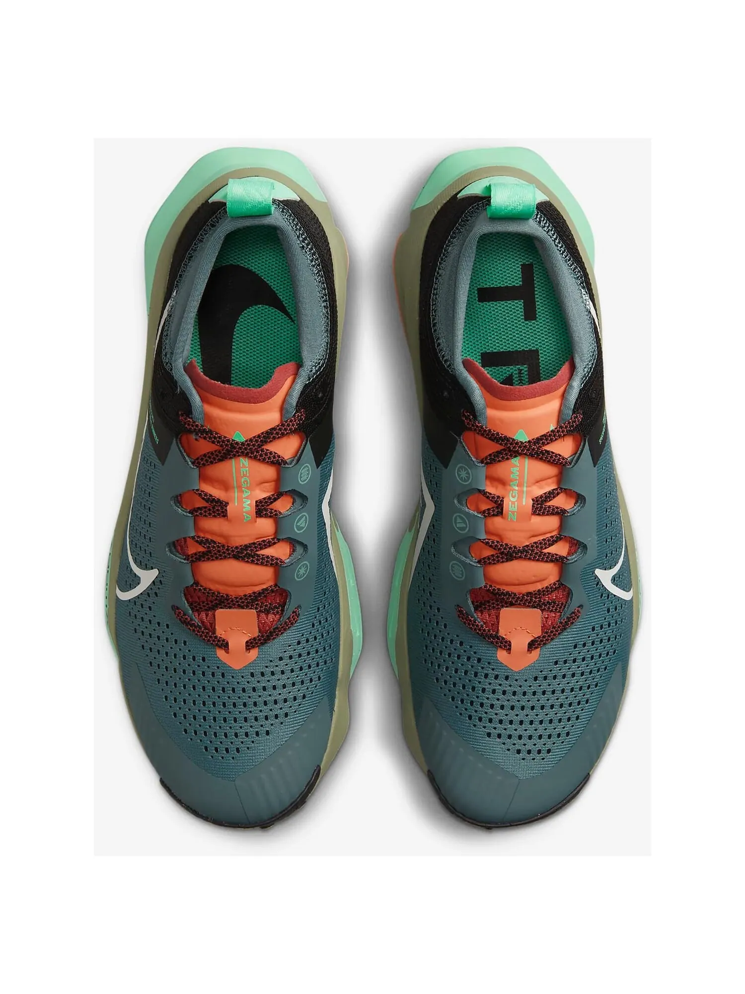 Кроссовки Nike ZoomX Zegama — изображение 3 из 7, темно-зеленый/черный