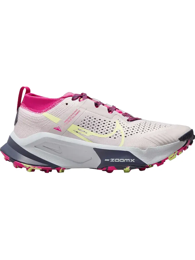 Кроссовки Wmns ZoomX Zegama 'Platinum Violet Luminous Green' — изображение 1 из 1, бежевый