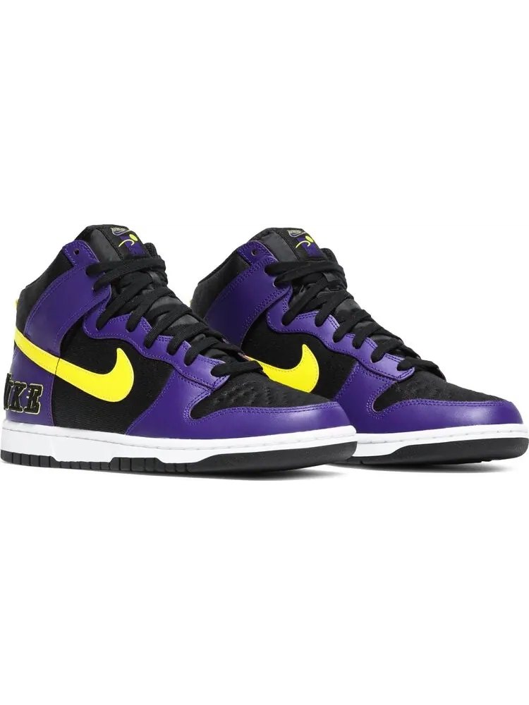 Кроссовки Nike Dunk High Premium EMB 'Lakers' — изображение 8 из 8, фиолетовый