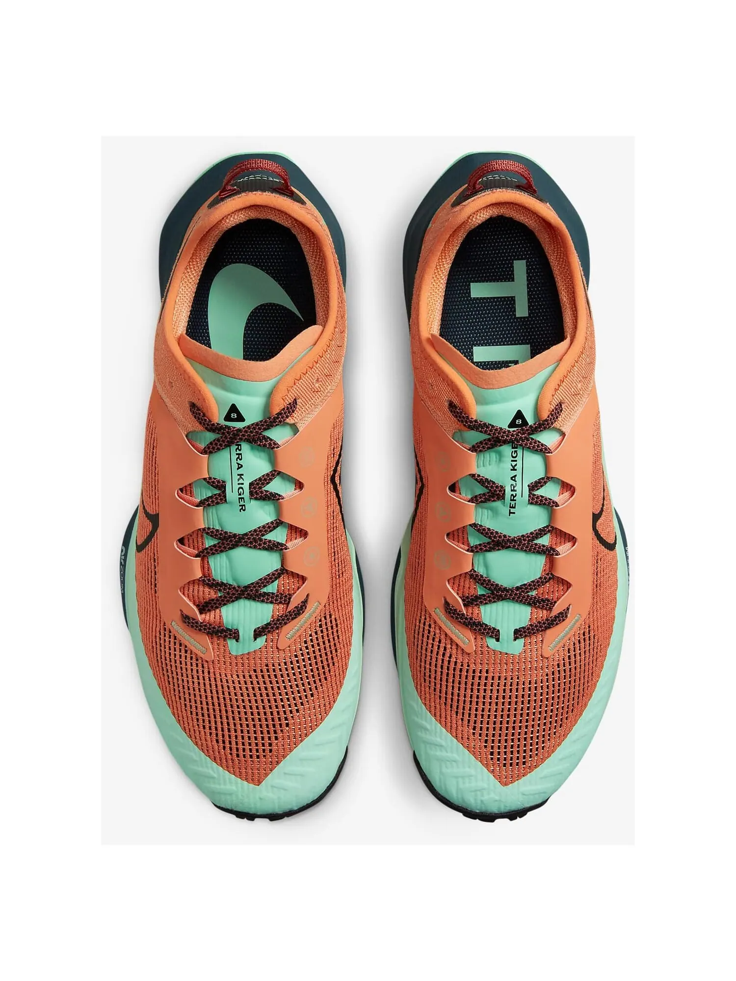 Кроссовки Nike Air Zoom Terra Kiger 8 — изображение 3 из 7, оранжевый/зеленый