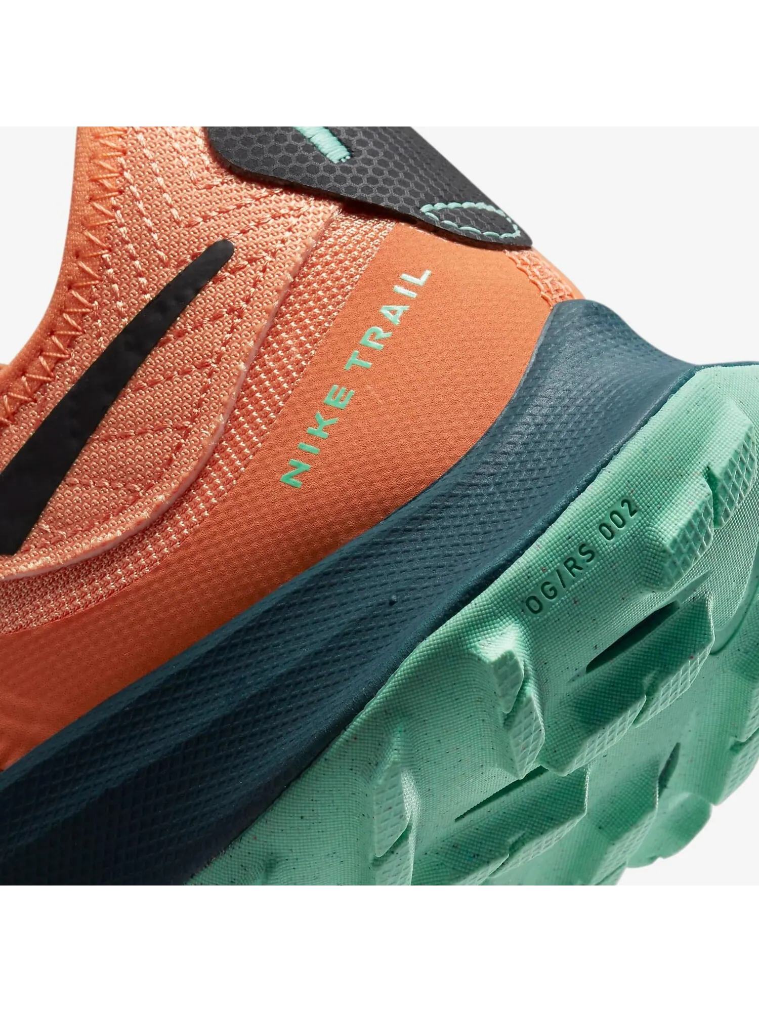 Кроссовки Nike Air Zoom Terra Kiger 8 — изображение 7 из 7, оранжевый/зеленый