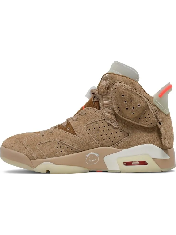 Кроссовки Travis Scott x Air Jordan 6 Retro British Khaki — изображение 3 из 10, загар