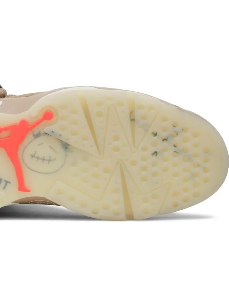 Кроссовки Travis Scott x Air Jordan 6 Retro British Khaki — изображение 5 из 10, загар