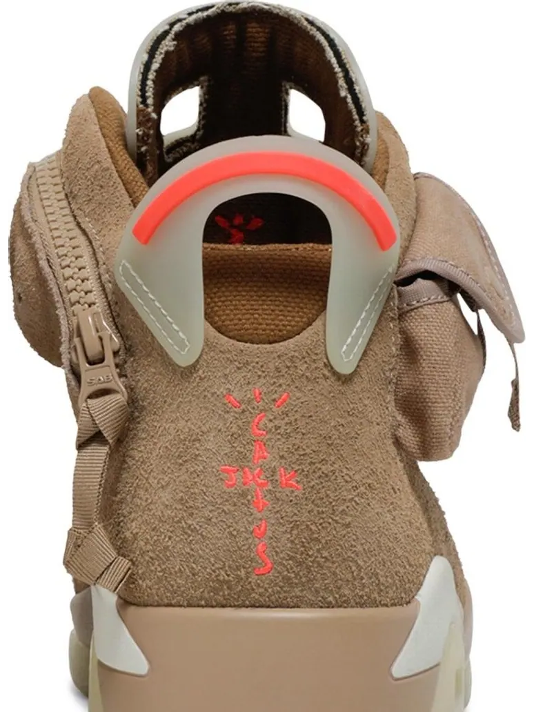 Кроссовки Travis Scott x Air Jordan 6 Retro British Khaki — изображение 7 из 10, загар