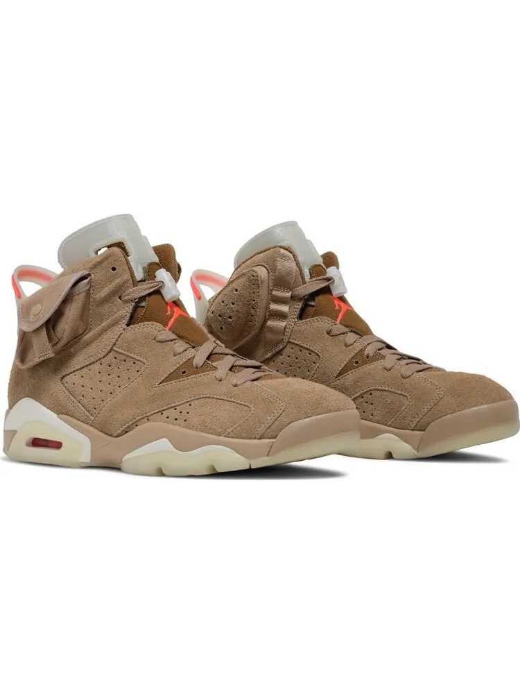 Кроссовки Travis Scott x Air Jordan 6 Retro British Khaki — изображение 8 из 10, загар