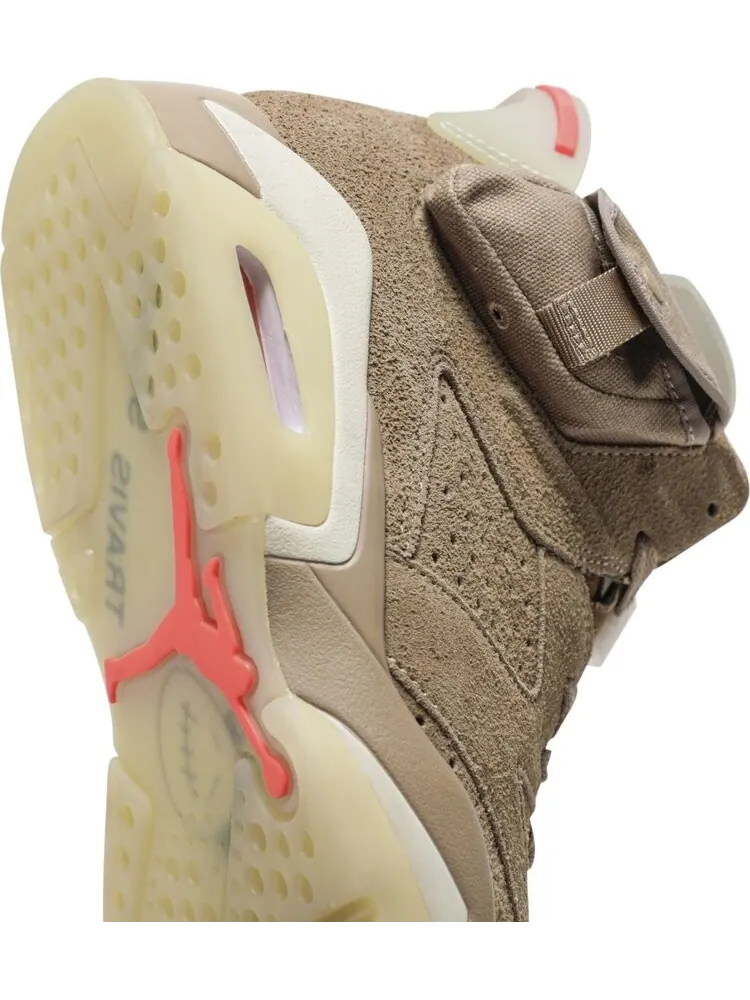 Кроссовки Travis Scott x Air Jordan 6 Retro British Khaki — изображение 9 из 10, загар