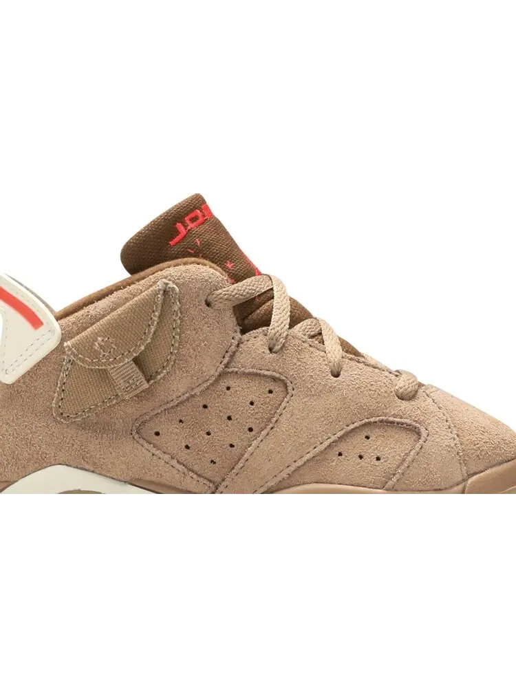 Кроссовки Travis Scott x Air Jordan 6 Retro TD British Khaki — изображение 2 из 8, загар