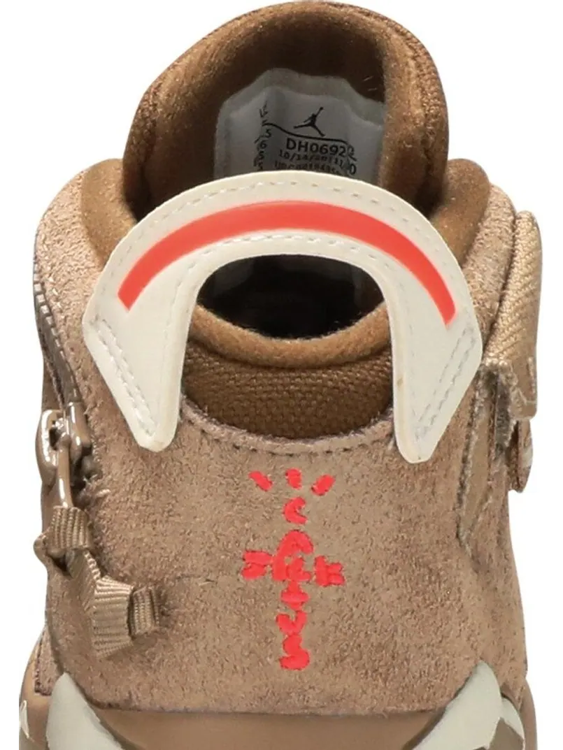 Кроссовки Travis Scott x Air Jordan 6 Retro TD British Khaki — изображение 7 из 8, загар