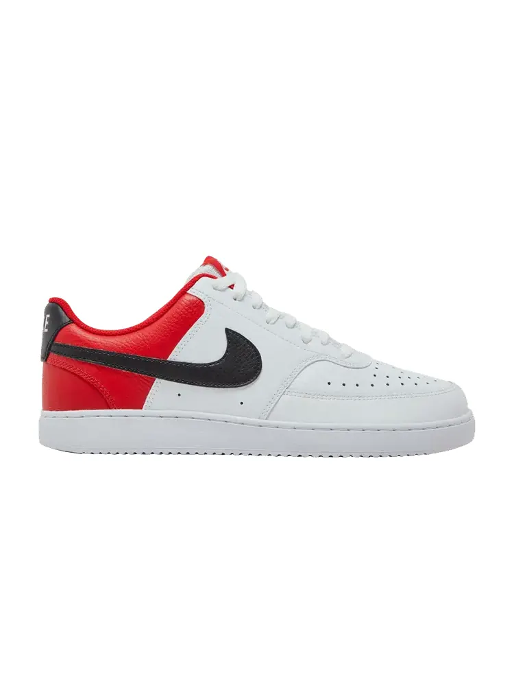 Кроссовки Nike Court Vision Low 'White University Red' — изображение 1 из 9, белый/черный/красный
