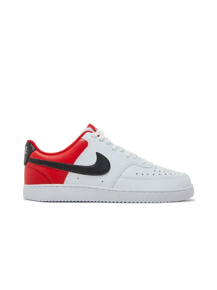 Кроссовки Nike Court Vision Low 'White University Red' — изображение 2 из 9, белый/черный/красный