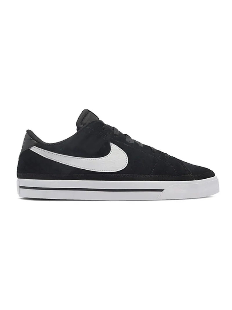 Кеды Nike Court Legacy Suede — изображение 1 из 1, черный/белый