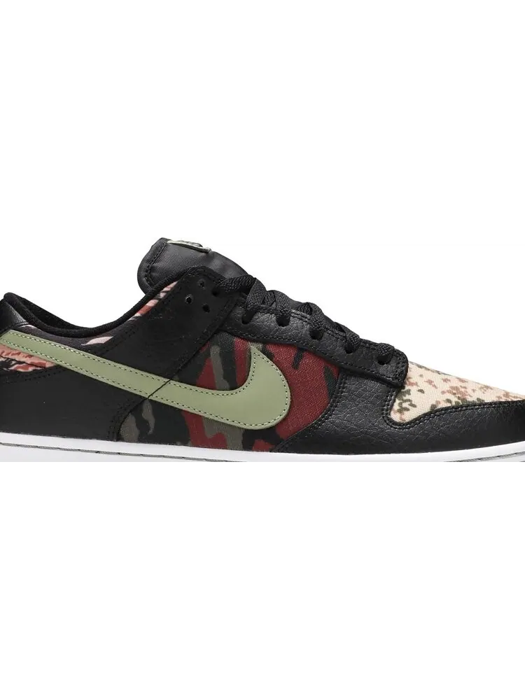 Кроссовки Nike Dunk Low SE 'Black Multi-Camo' — изображение 2 из 10, черный