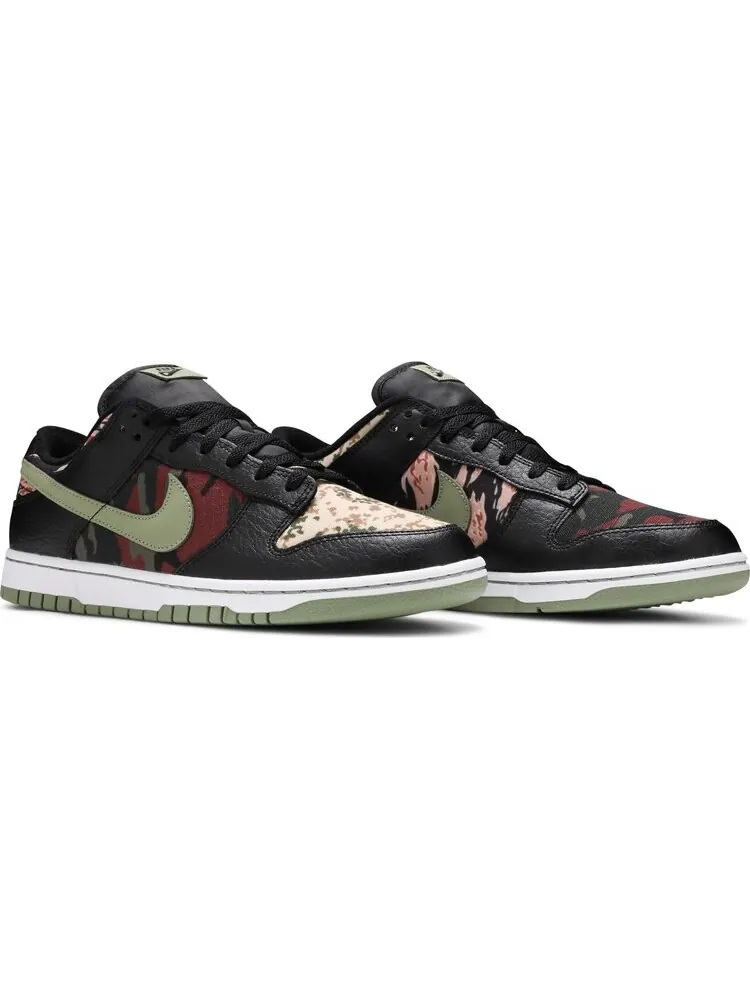 Кроссовки Nike Dunk Low SE 'Black Multi-Camo' — изображение 8 из 10, черный