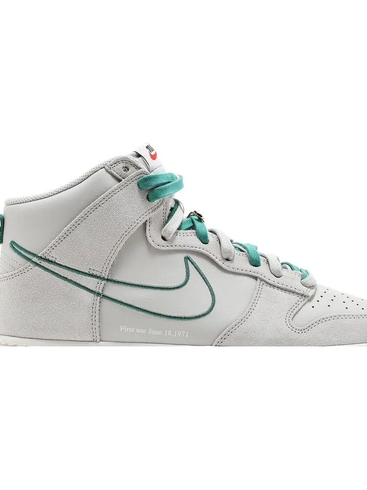 Кроссовки Nike Dunk High SE 'First Use Pack - Green Noise' — изображение 2 из 8, белый