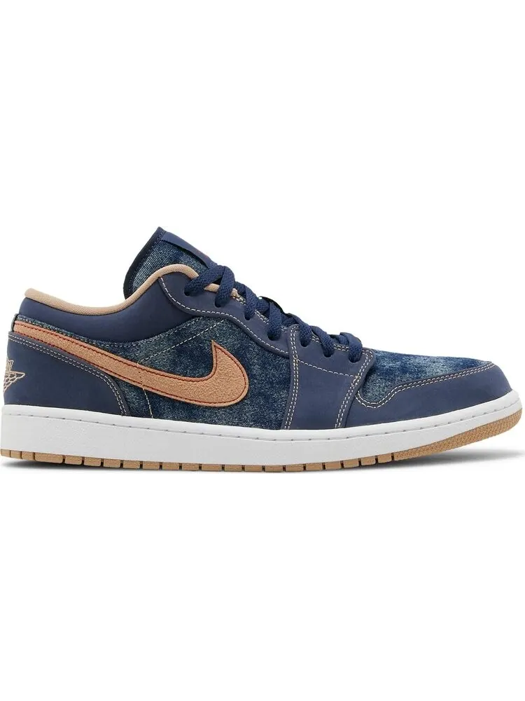 Кроссовки Air Jordan 1 Low SE Denim — изображение 1 из 8, синий
