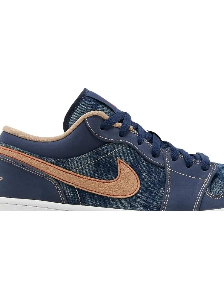 Кроссовки Air Jordan 1 Low SE Denim — изображение 2 из 8, синий