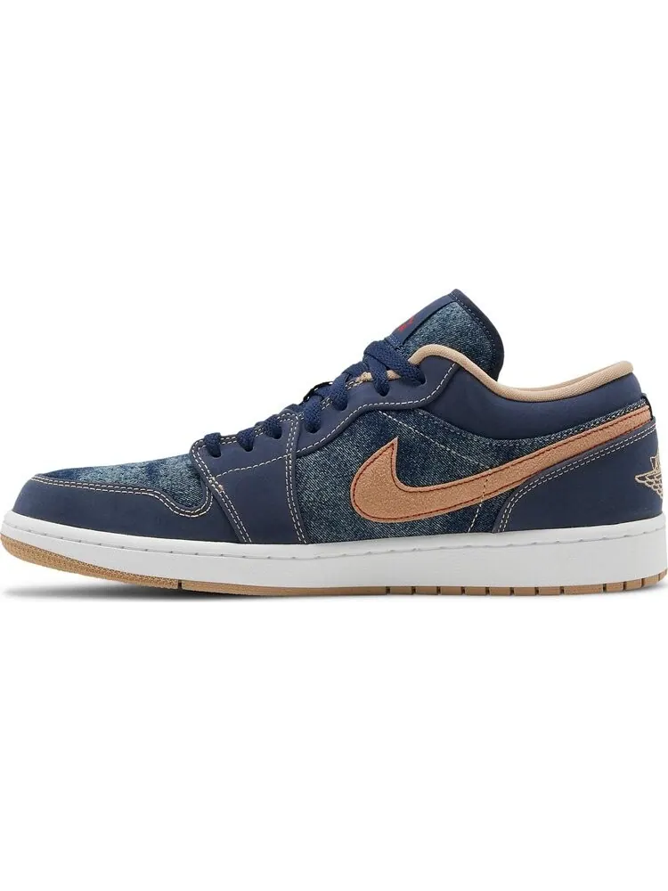 Кроссовки Air Jordan 1 Low SE Denim — изображение 3 из 8, синий