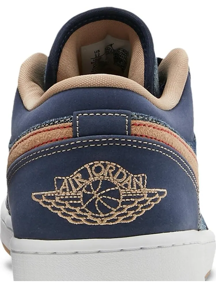 Кроссовки Air Jordan 1 Low SE Denim — изображение 7 из 8, синий